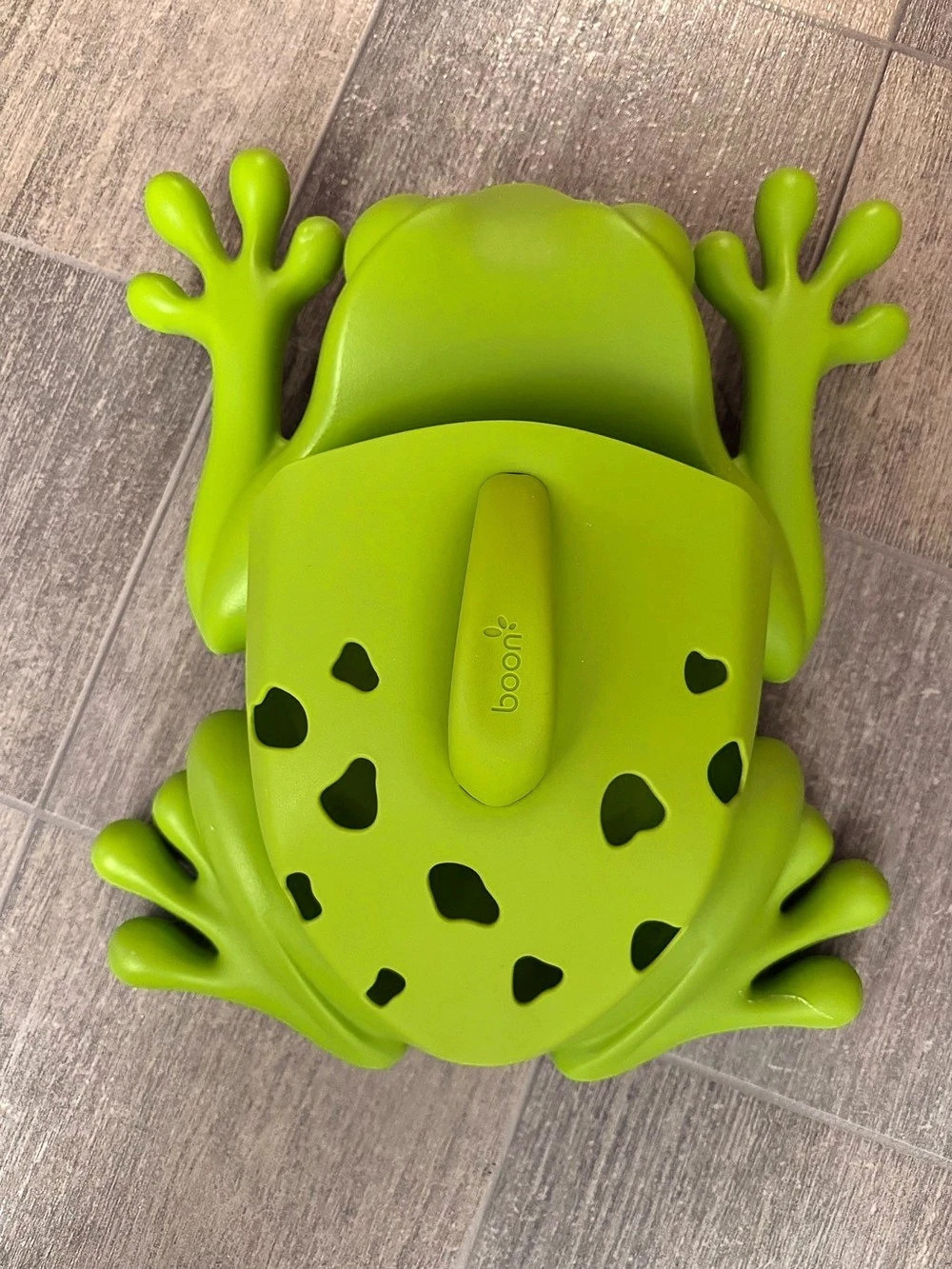 boon Frog Bath Toy Organizer Green